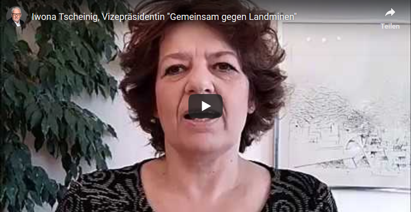 News | Iwona Tscheinig, Vizepräsidentin | Spendenaufruf für die Initiative „Gemeinsam gegen Landminen“