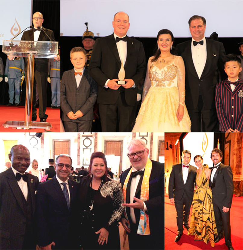 News | Prince Albert II: „We are no longer alone in the struggle to preserve the planet.“ | Albert II Grimaldi and guests at Benefit Gala Flame of Peace